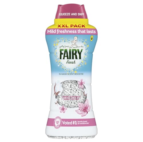 Fairy in-Wash Scent Booster 735g Cherry Blossom & Nordic Cotton Mild Freshness that Lasts Voted No1 for Sensitive Skin