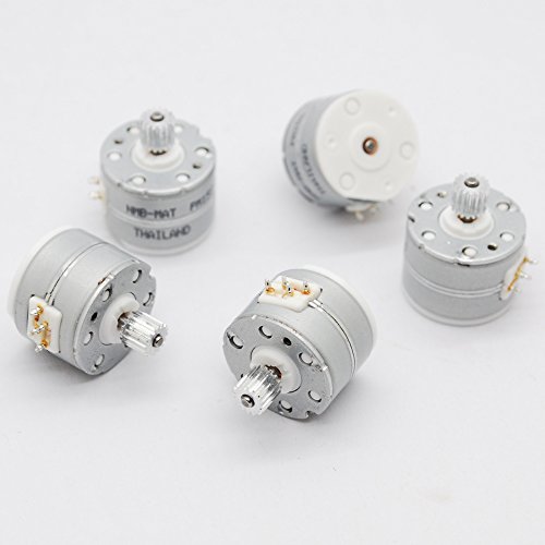 3 Pcs NMB 3V -5V DC 2 Phase 4 Wire Micro Stepper Motor Dia 15mm Step Angle 18 Degrees with Metal Gear PM15S-020-SKH4