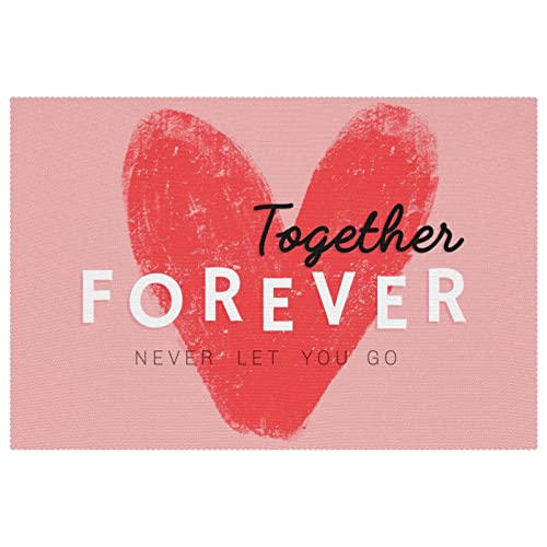 Set de table avec message romantique pour partager des moments complices