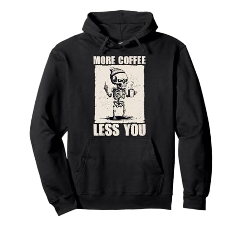 Grumpy Skeleton "More Coffee Less You" �ʔ����R�[�q�[�~�[�� �p�[�J�[