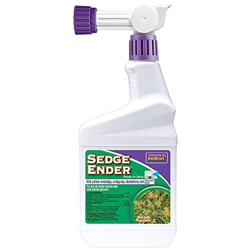 Bonide Sedge Ender 16 oz Ready-to-Spray Weed Killer For Outdoors Fast-Acting and Rainproof Lawn Friendly Formula
