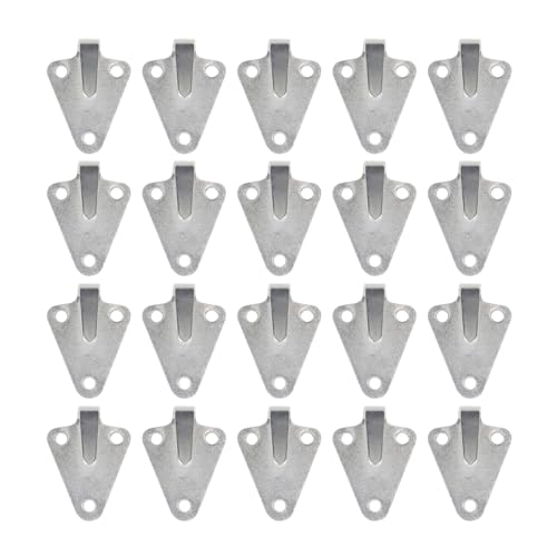 JNNJ 20 Piezas Ganchos para Lonas De Tres Agujeros, Ganchos De Tres Agujeros para Red De Remolque, Gancho Tres Agujeros Redes Resistentes a La Corrosión, Accesorios para Vehículos Remolque Redes