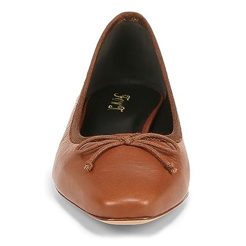 FOWT Women Square Toe Slip On Bowknot Pumps Retro Block Low Heel Moccasins Comfy Daily Casual Shopping Outdoor Street Dress Shoes Size 4-16 US4