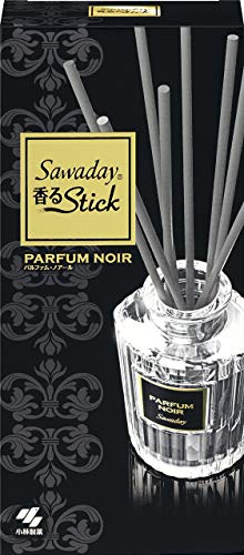 【まとめ買い】サワデー香るスティック 消臭芳香剤 本体 パルファムノアール 70ml×6個
