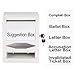Amazon Basics ABS Suggestion Box with Lock and Key, Donation/Ballot Box,‎ 8.2