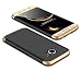 Produktbild CaseFun Hülle für Samsung Galaxy S7 3 in 1 Handyhülle 360 Grad Full Body Schutz Schutzhülle Anti-Kratzer Bumper Hardcase Gold Schwarz