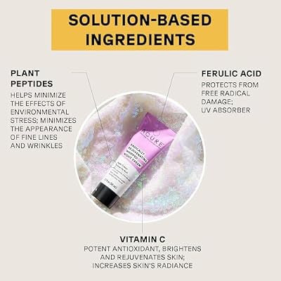 Acure Radically Rejuvenating Whipped Night Cream - Anti Aging Peptide Night Face Cream for Women & Men, Hydrating & Renewing Moisturizer for Fine Lines and Dark Spots with Vitamin C - 1.7 fl oz
