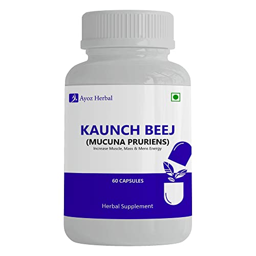 Ayoz Herbal Kaunch Beej Capsules – Natural Dietary Supplement for Men, 500mg (60 Capsules Ayoz Herbal Kaunch Beej Capsules – Natural Dietary Supplement for Men, 500mg (60 Capsules