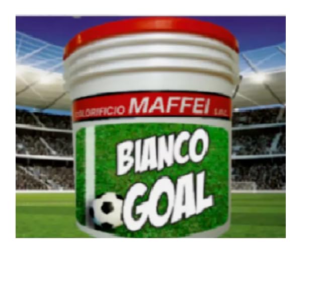 Generico BIANCO GOAL PITTURA SEGNACAMPO ALL’ACQUA PER CAMPI SPORTIVI SU ERBA 16 LITRI