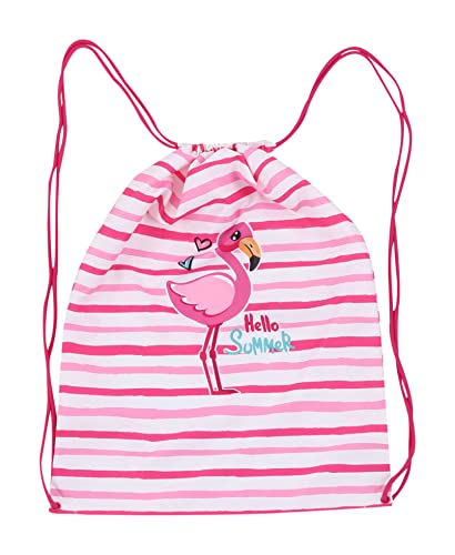 Flamingo Girls One Piece Bathing Suit Beach Bag and Towel 3 Swimsuit Set Toddler4
