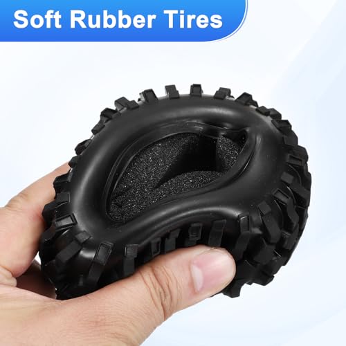 Pneus de voiture RC en caoutchouc Premium Type C avec mousse interne - 5