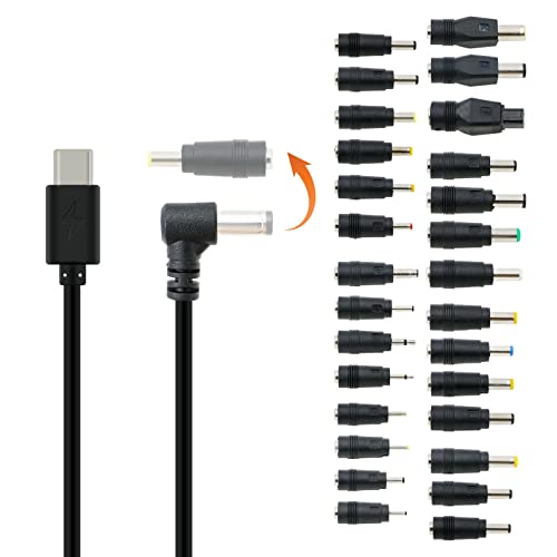 28Pcs Universal Power Adapter Kits 12V PD USB C Type C to DC Powe...