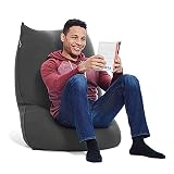 Yogibo Lite Premium ヨギボー ライト プレミアム ダークグレー ビーズソファ ビーズクッション 2人掛け ソファ 座椅子 チェア クッションソファ