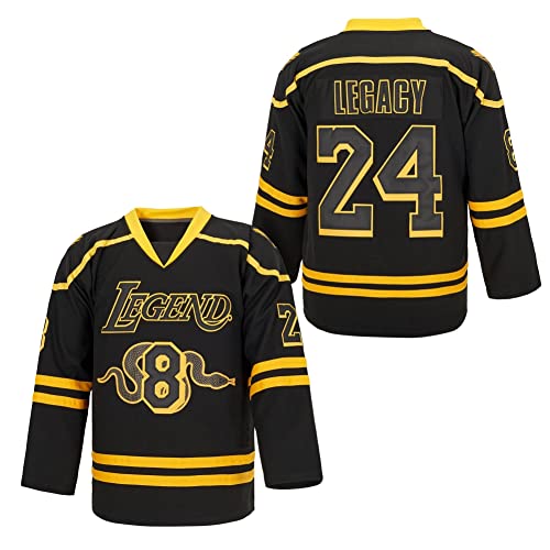 Legend 8 LEGACY24 Herren Trikot Legend 8 24 Movie Ice Hockeytrikot schwarz, Schwarz 8-24, 3X-Groß