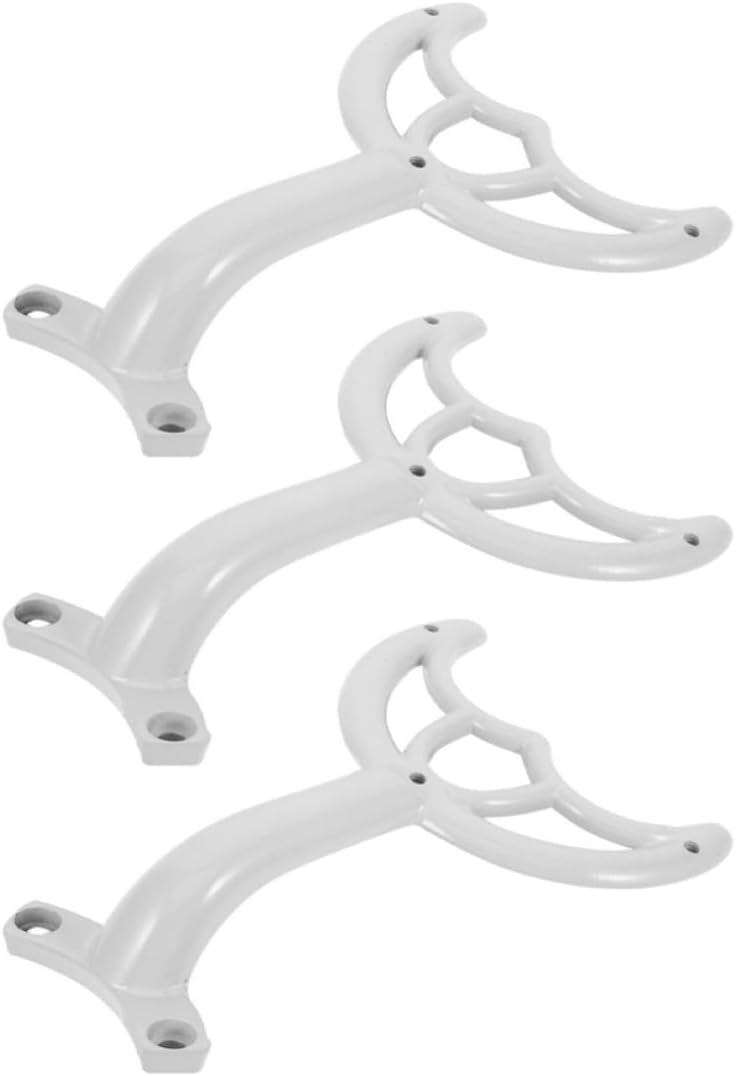 Didiseaon 3pcs White Ceiling Fan Arm Mounting Bracket Replacement Parts Fan Accessory for Home Kitchen Office Bedroom Ceiling Repair