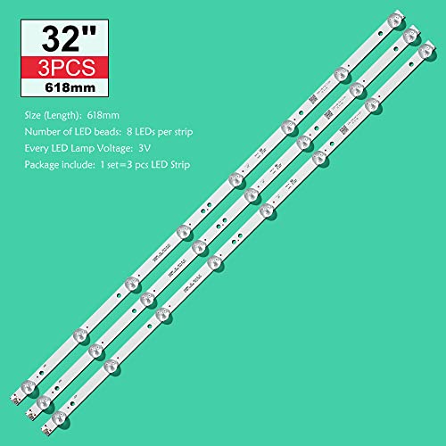 Rétro-Éclairage LED TV 620mm K320WD6 pour Réparation Écran LE32D59