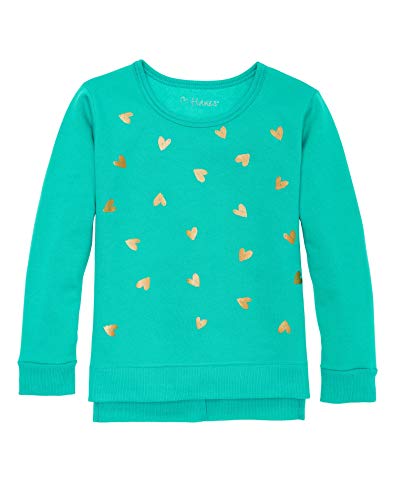 Sweatshirt fille XL à col rond et pull asymétrique coupe longue arrière vêtement chaud junior