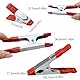 Klemmzwingen Metall 20 Stück Federzwingen mini 4 Zoll+2 Zoll Federklemmzwingen Stark Leimzwingen Set Gummi überzogener Spitze-Griff-Halter für Kampierendes Plane Handwerk