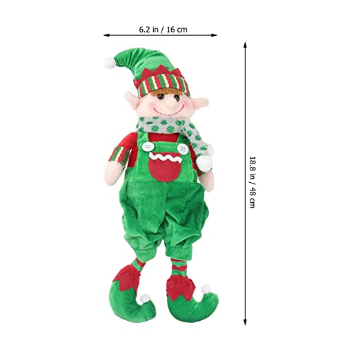 TOYANDONA Topo de árvore de Natal Elfo Papai Noel Gnomo grande enfeite de árvore para Natal feriado