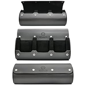 Watch Case for Men – Watch Roll Travel Organizer – 3 Watch Case Display and Storage – Watch Accessory Gift – Slate Grey…