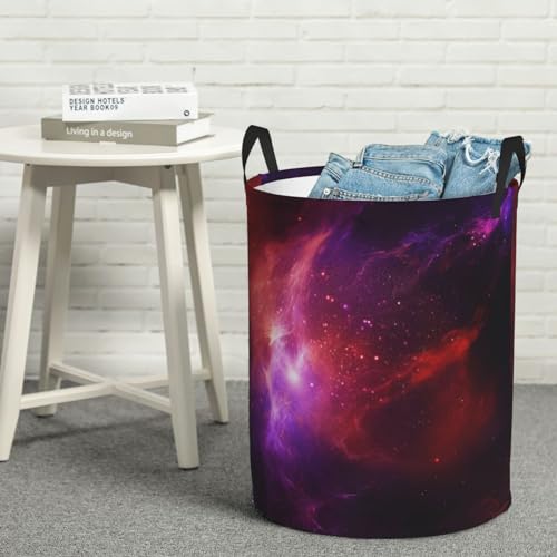 Panier à linge portable et sac rangement chambre violet