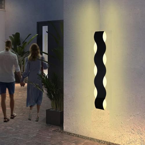 Image of Groeien Pack of 2 | LED15w 18 inch Home Decor Fancy Wall Decorative Lighting Fixtures for Bedroom,Living Room,Kitchen,Mirror (Curved, 18 inch-Pack of 2)
