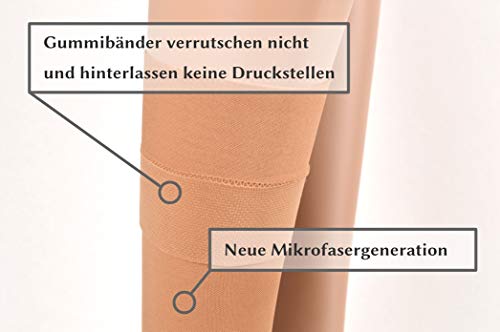 Mi-bas de compression pour voyages et stations debout prolongées beige - 5