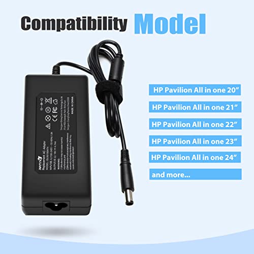 90W 19V 4.74A Ac Adapter Charger Power Supply For Hp Pavilion All-In-One Desktop Pc 24-G020 18-5110 19-2304 20-B010 20-B013W 20-B014 21-H010 21-2024 22-3010 22-3020 22-3030 22-3110 23-G010 #TOP1