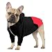 meioro Hunde Kapuzenpullis Warm Hundebekleidung Reißverschluss Hundekleidung Nette Haustier Hoodies (XL, Schwarz)