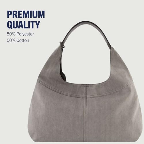 Image of True Religion Women's Shoulder Bag Purse, Hobo Handbag with Front Pockets