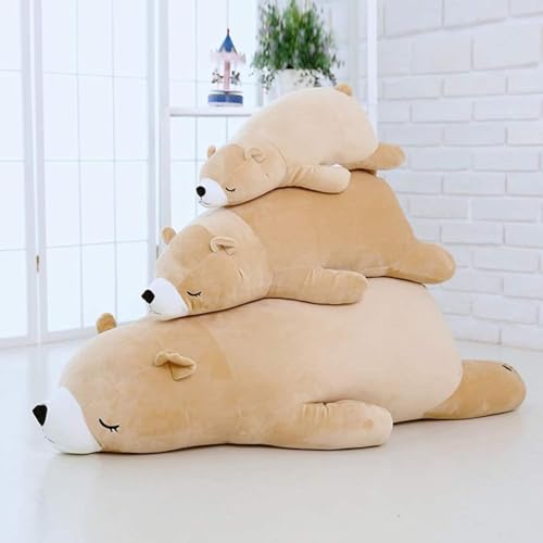 シロクマ 抱き枕 プレミアム ねむねむ くま とろけるような肌触り クマ 柔らかい ぬいぐるみ だきまくら クッション すやすや寝る 熊 ブラウン抱き枕 柔らかい ぬいぐるみ90