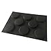 Bluedrop Silicone Hamburger Bread Forms Perforated Bakery Molds Non Stick Baking Sheets Fit Half Pan Size