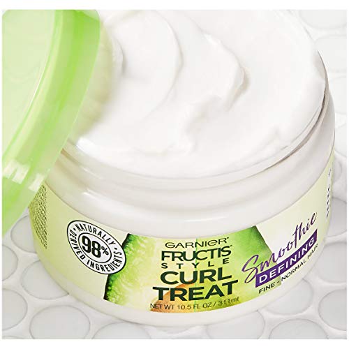 Garnier Fructis Style Curl Treat Defining Smoothie For Fine To Normal Curly Hair, 10.5 Ounce Jar #TOP4