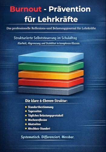 Burnout - Prävention für Lehrkräfte: Das professionelle Reflexions-und Belastungsjournal für Lehrkräfte