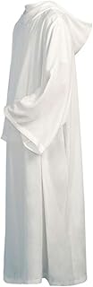 TNUEM Roman Catholic Faith Priests Clergy Hooded Robe ALB Vestment-XL