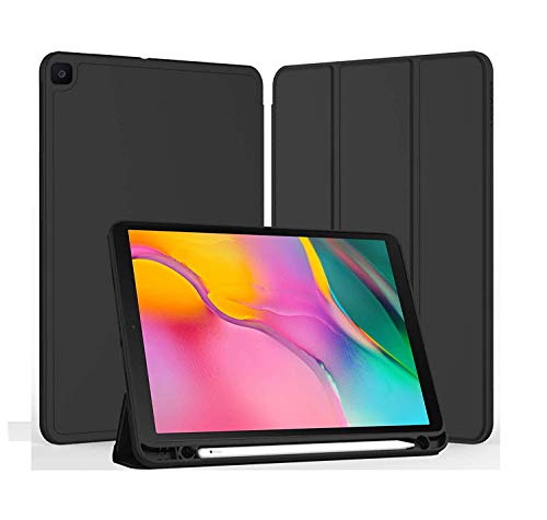 See full amazon price history chart for Amazon Brand - Solimo Smart Tablet Mobile Cover (Soft & Flexible TPU Back case) for Samsung Galaxy Tab T515 with Pencil Holder, Auto Sleep/Wake and Stand - Black Amazon Brand - Solimo Smart Tablet Mobile Cover (Soft & Flexible TPU Back case) for Samsung Galaxy Tab T515 with Pencil Holder, Auto Sleep/Wake and Stand - Black (B08X7YZP8H) Amazon Price History, Amazon Price Tracker