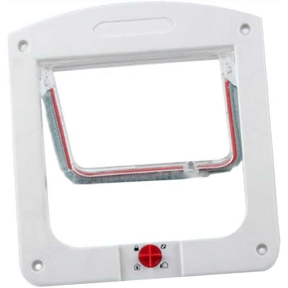 Jnchdghwa Adjustable Pet Door for Cats and Dogs with Lock Dual Direction Access Control for Indoor Use