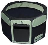 Pet Gear Travel Lite Portable Play Pen/Soft Crate with Removable Shade Top for Dogs/Cats/Rabbits, Easy-Fold + Built-in Stay Fold Band, Durable 600D Fabric, Indoor/Outdoor, 3 Sizes