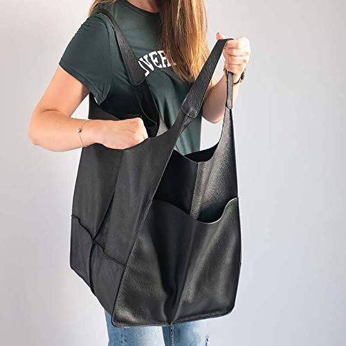 QKFON Vrouwen grote handtas PU lederen tas werk Tote schoudertas portemonnee zachte crossbody oversized tas cadeau voor… - Image 6