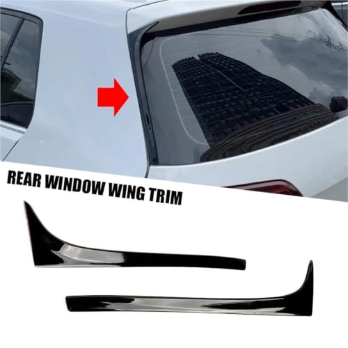 Alerón lateral negro de ventana trasera para Golf 7 GT acabado premium 4