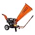 Broyeur de végétaux thermique 7CV - branches diamètre 6,5cm - broyeur à bois à essence - moteur 212 cm3-4 temps - puissant