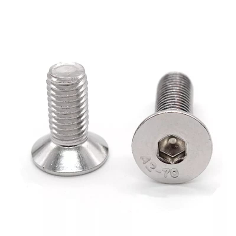 Image of Rely VP INDUSTRIES (Pcs-25) M4X10 mm CSK Allen Head Screw Stainless Steel | Countersunk Bolt with Allen Key 1 pc Free