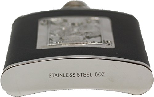 6 Oz Discrete Pocket Hip Alcohol Liquor Flask In Leather (King Of Hearts) Made From 304 (18/8) Food Grade Stainless Steel #TOP3