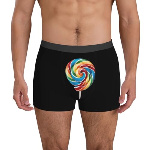 lollipop print Men's Boxer Briefs,men's Underwear,gifts for men,Comfortable, breathable and soft 7