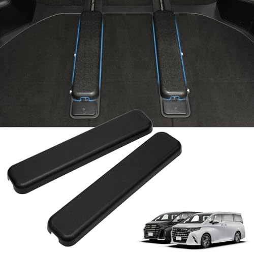 Mixsuper アルファード レールカバー 40系 ヴェルファイア シートレールカバー 荷室カバー 3列目 カバー 40アルファード カスタム パーツ ABS樹脂製 車種専用設計 防水 防汚 耐摩耗 ブラック