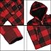 LeeHanTon Stylish Mens Vintage Heavy Sherpa Lined Plaid Coat, Winter Warm Zipper Hoodies Sweatshirt, Men'S Fashion Hoodies Sweatshirts Buffalo Size 2Xl