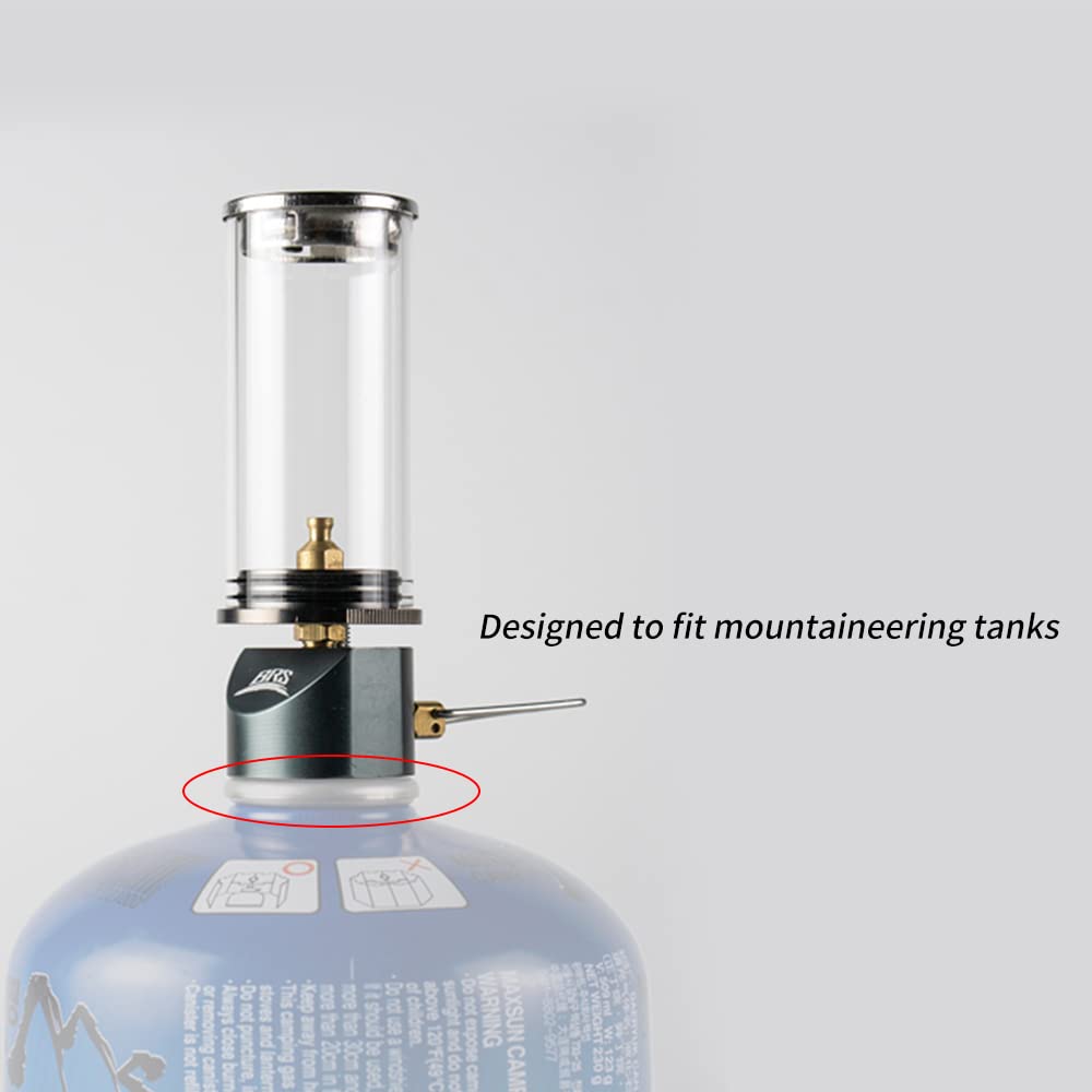 BRS-55 Gas-Camping-Laterne, Brennstofflampe, Campingausrüstung, Gas-Kerzenlichter, Lampe für Außenzelt, Wandern, Camping (1 Stück)