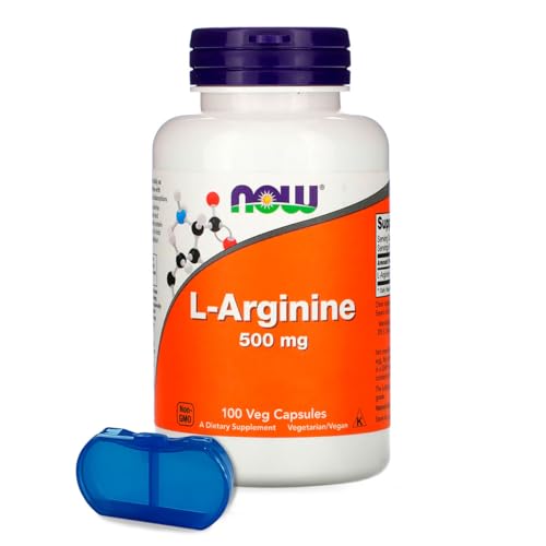 Loja Produto Arginina 17 L-Arginina 500mg Now Foods 100 Caps + Porta Cápsulas