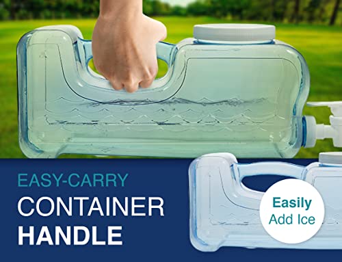 Arrow Fridge-Stack Drink Dispenser For Fridge, 5 Quart / 1.25 Gallons - Plastic Beverage Dispenser With Spigot For Easy Dispensing - Usa Made, Bpa Free Plastic - Convenient Handle, Easy-Pour Spout #TOP6