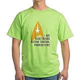 CafePress Star Trek Normal Parameters Light T Shirt 100% Cotton T-Shirt Green